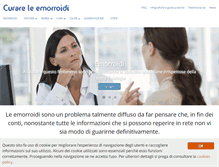 Tablet Screenshot of curareleemorroidi.it